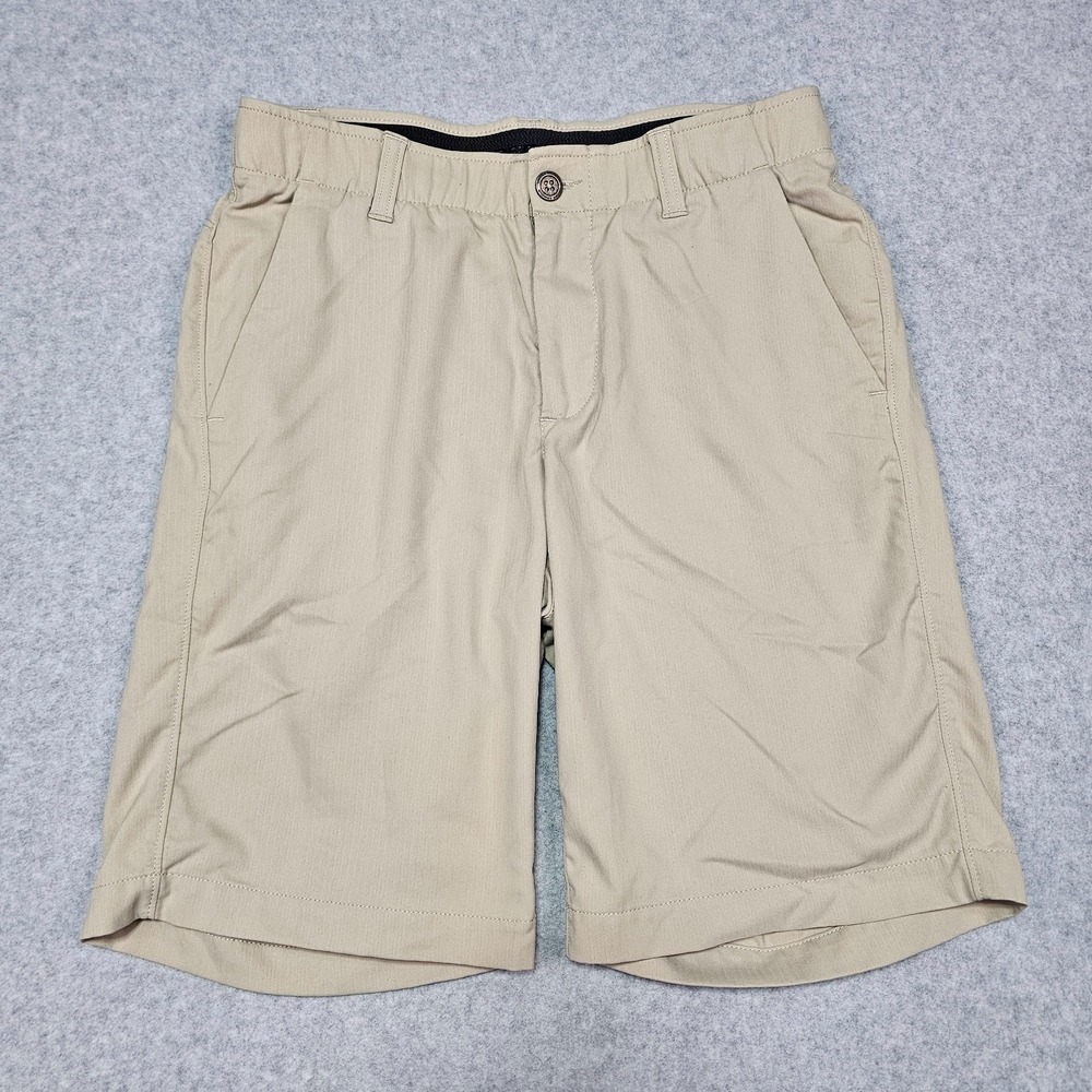 Under Armour Showdown Golf Shorts Mens 30 Khaki Lightweight Stretch Flat Front